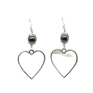 Silver Heart Earrings